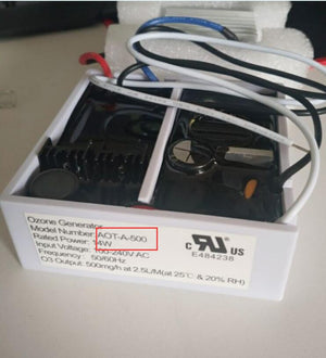 Module de tube de générateur d'ozone à décharge Corona 12VDC 500mg/h pour usage domestique, garantie 1 an