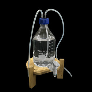 Laboratory Grade 2000ml Ozone Reaction Vessel with Glass-PTFE Drain Valve