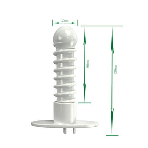 Sonda insertable de dosis de ozono vaginal para terapia de insuficiencia de O3 con puerto de entrada y salida