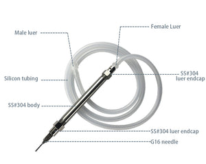 AQUAPURE Pieza de mano dental profesional de acero inoxidable para terapia de ozono dental