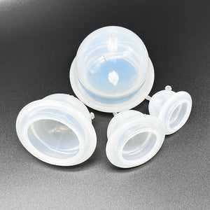 AQUAPURE  Silicone Ozone Cupping Cups Set  for Ozone Therapy