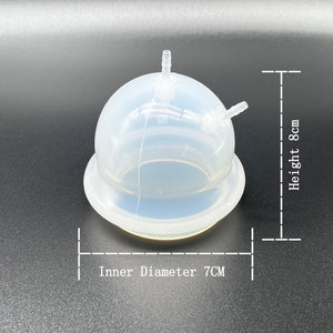 AQUAPURE  Silicone Ozone Cupping Cups Set  for Ozone Therapy