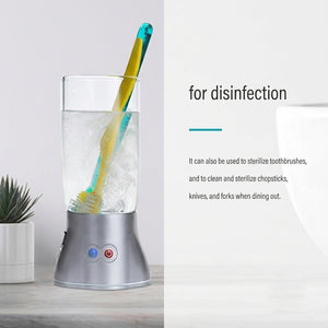Electrolytic Ozone Mouthwash Dental Cup Bottle - 300ml Portable Ozone Water Generator for Professional Oral Care, Chemical-Free Antibacterial Dental Hygiene & Fresh Breath