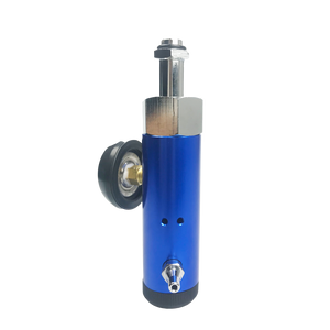 Régulateur de débit d'oxygène CGA540 conforme à la norme allemande DIN 477-6 avec manomètre pour bouteille d'oxygène