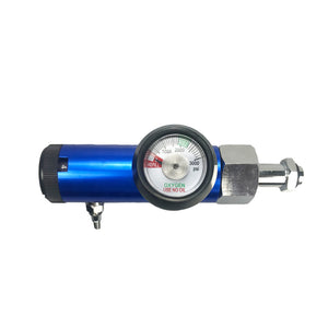 Régulateur de débit d'oxygène CGA540 conforme à la norme allemande DIN 477-6 avec manomètre pour bouteille d'oxygène