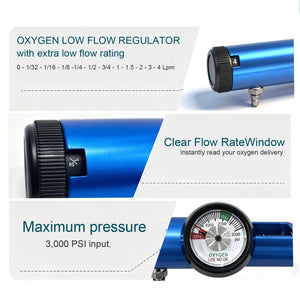 High Quality Medical Oxygen Regulator CGA870 Low Flow Gas Regulator for Portable Oxygen Cylinder