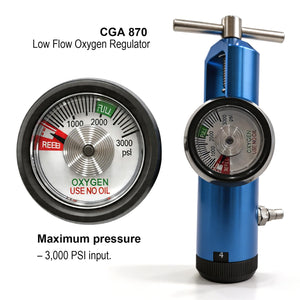 High Quality Medical Oxygen Regulator CGA870 Low Flow Gas Regulator for Portable Oxygen Cylinder