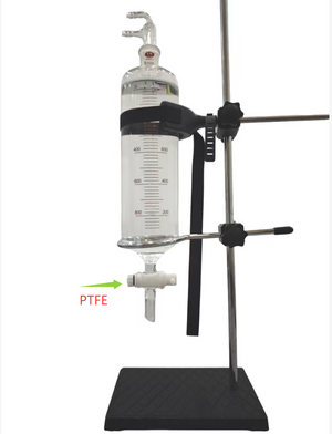 O3 Saline 1000mL Straight Flask Ozone Mixer Bubbler Saline Drip System with PVDF Drip Valve