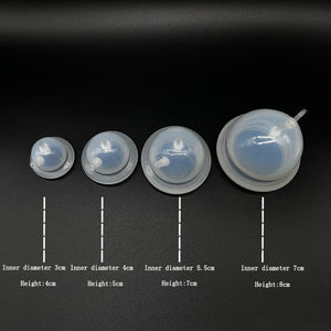 AQUAPURE  Silicone Ozone Cupping Cups Set  for Ozone Therapy
