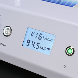 10-99.5 mg/LLCD Panel Muestra Concentración de Ozono Generador Médico de Ozono para Tratamiento de Terapia Sanguínea